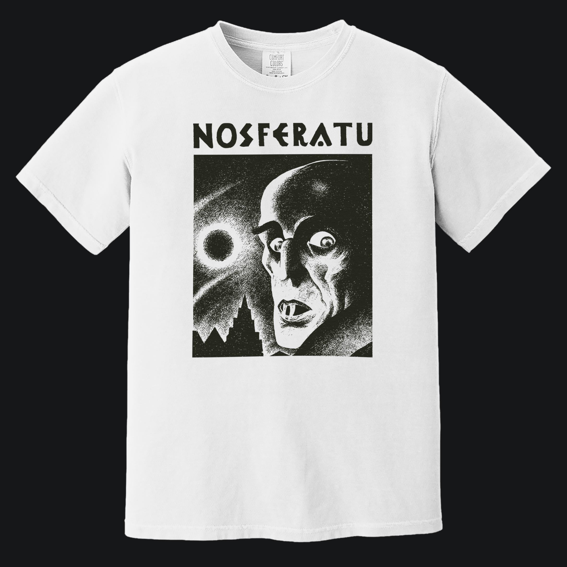 Nosferatu Shirt A Symphony of Horror 1922, Movie Tee Vintage Unisex Garment-Dyed T-shirt