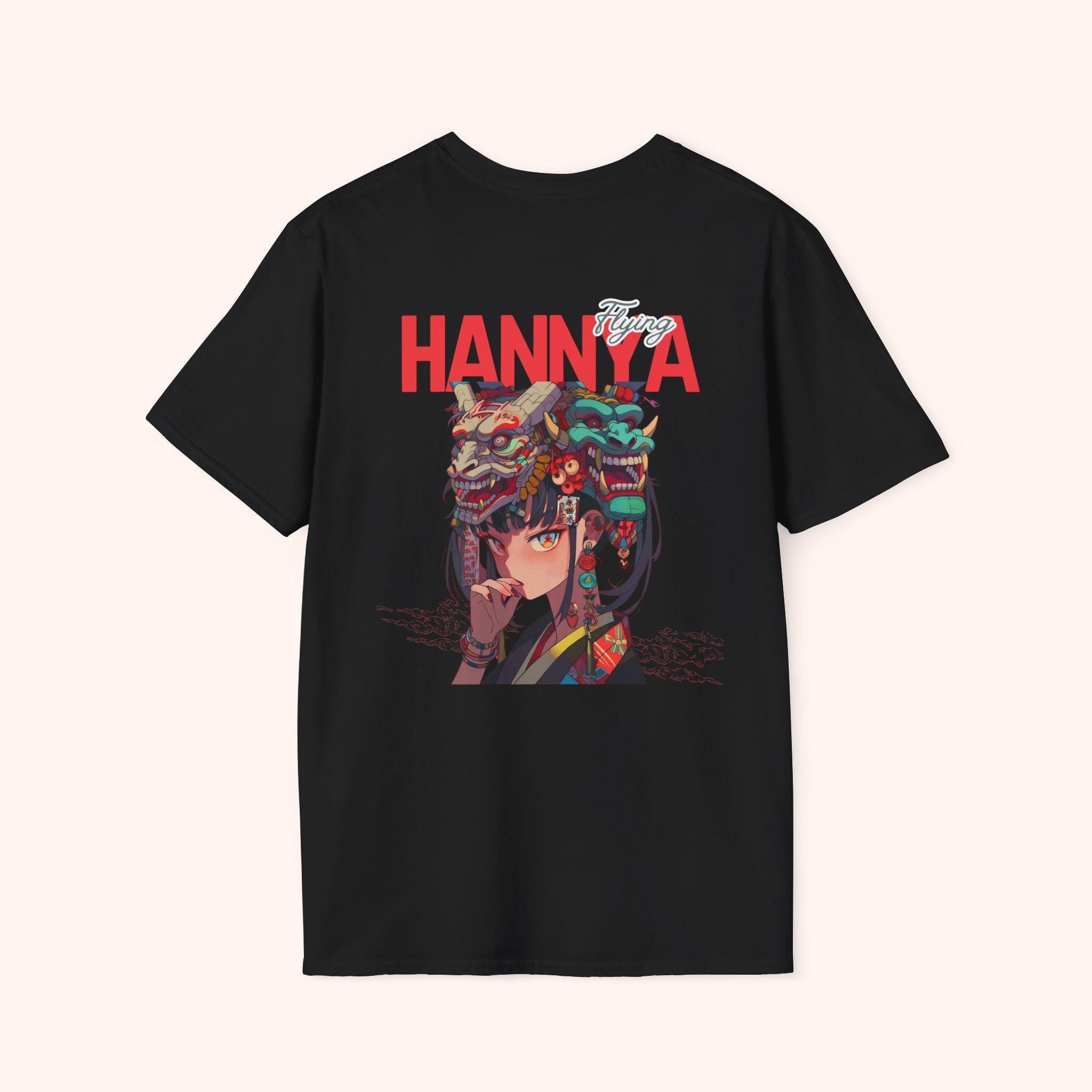 Samurai Warrior Graphic Tee, Unisex Softstyle T-Shirt, Vintage Anime Shirt, Casual Wear, Unique Streetwear