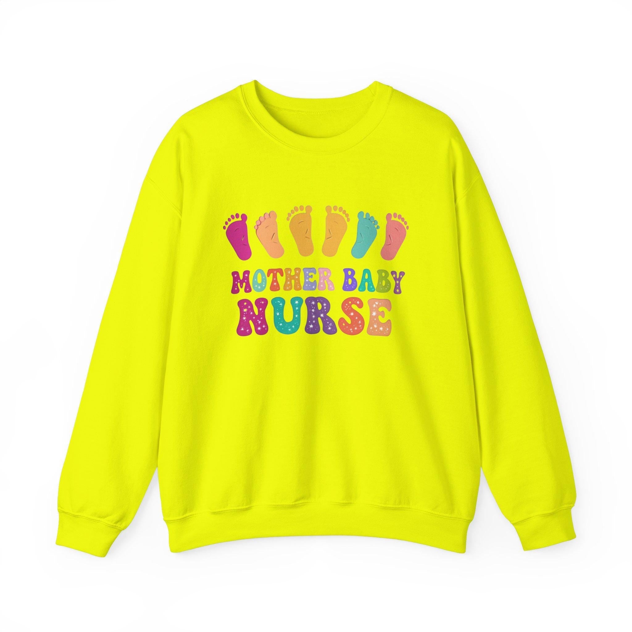 Mother baby nurse shirt, sweat shirt, Subtle Style Statement Sweatshirt, Unique Graphic Sweater, Everyday Pullover, Comfortable Sweat Top