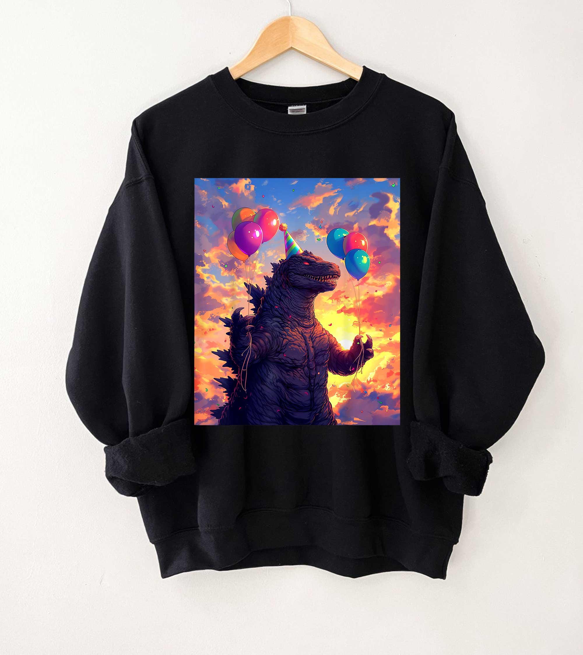 Retro Godzilla It's My Birthday T-Shirt, Kaiju Monster Tee, Japanese Art Graphic Shirt, Funny Party, Gift Idea, Unisex Anniversary Shirt