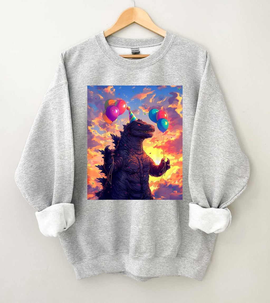 Retro Godzilla It's My Birthday T-Shirt, Kaiju Monster Tee, Japanese Art Graphic Shirt, Funny Party, Gift Idea, Unisex Anniversary Shirt