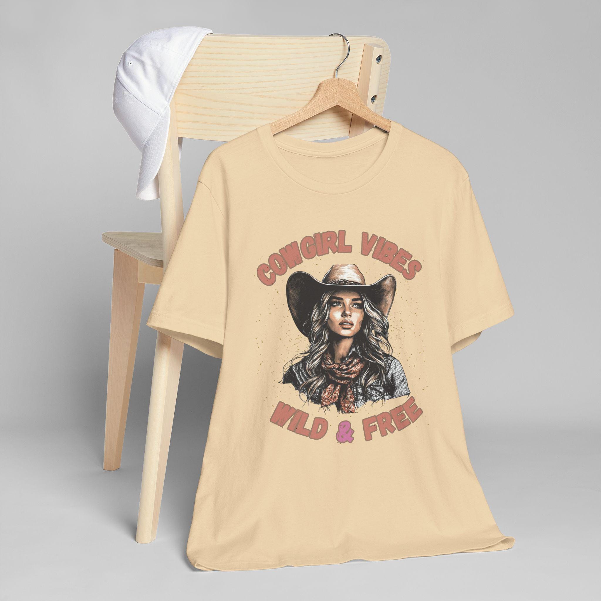 Cowgirl T-shirt|  Wild & Free Tee| Rodeo Vibes shirt, Western Style| Country Concert Tee, Western Apparel, Cowgirl gift, Comfort Colors