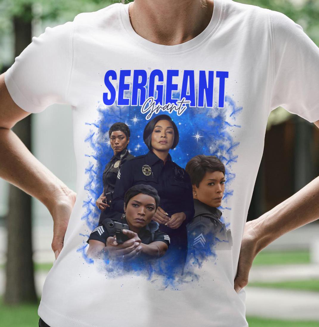 Sergeant Grant Tee | Bootleg Shirt 90's Style, Athena Grant, 9-1-1, 911, Nee Carter Fan Shirt, 9-1-1 Merch, 9-1-1 Tv Show, tv show shirt