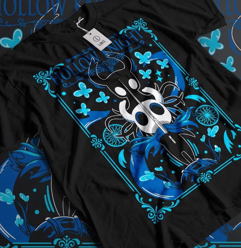 Unisex Hollow Knight Gaming T-Shirt, Indie Shirt, Graphic Anime Tee,Japanese Art Style Fanart Shirt,Illustration shirt,hollowknight