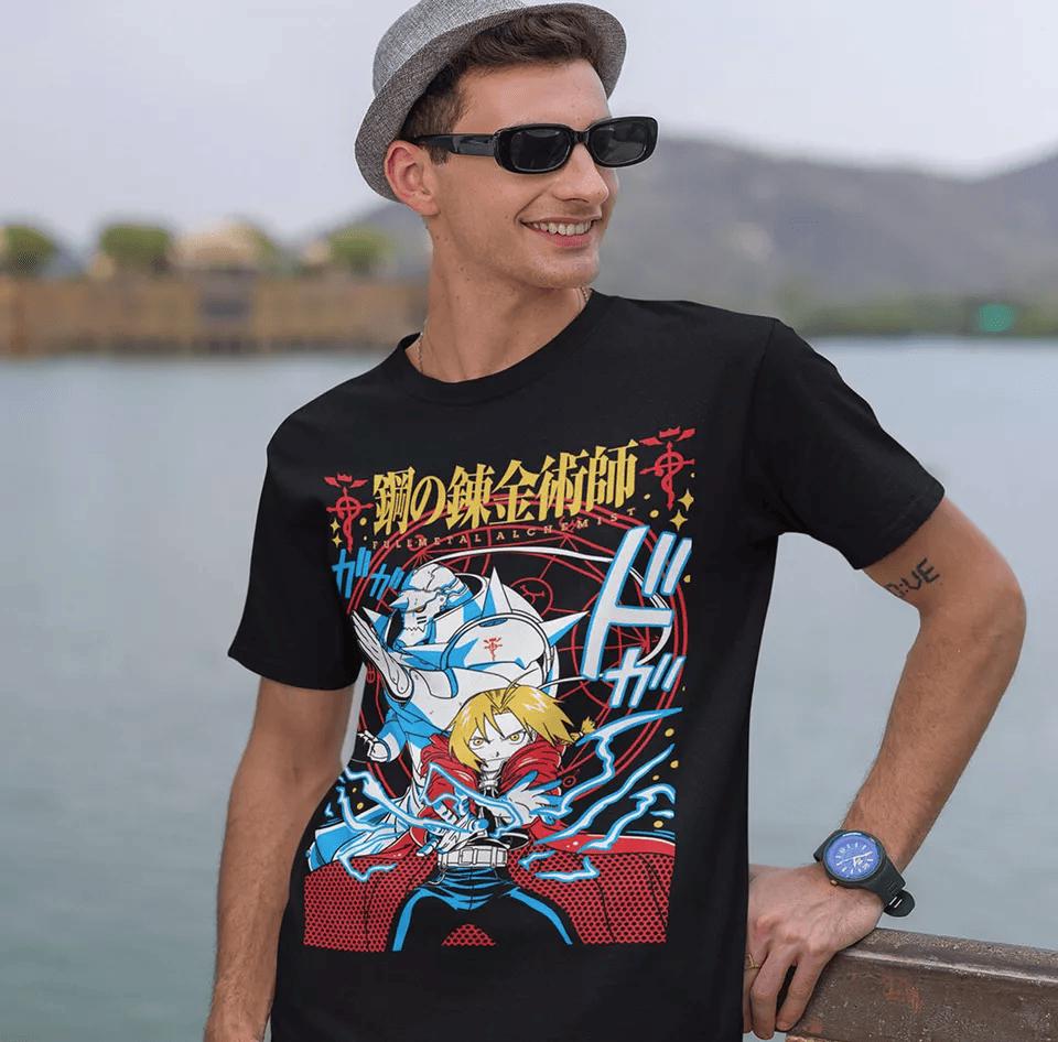 UNISEX Cute Anime Tshirt, Manga Lover Shirt, Graphic Tee, Otaku Ropa, Clothing Merch Gift,Japanese Art Style Fanart Shirt,Illustration shirt