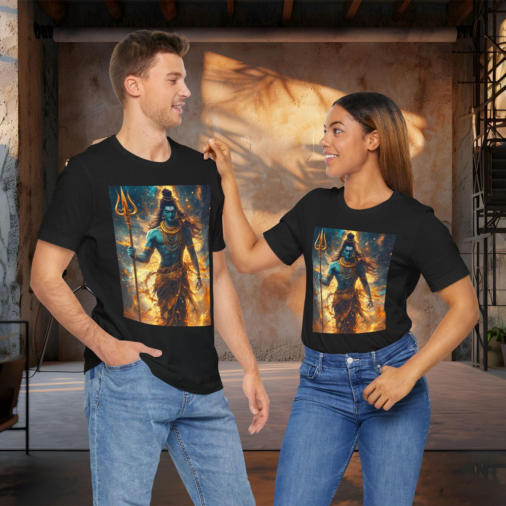Lord Shiva Shirt| Shiva T-Shirt, Om Namah Shivaya Tee| Shivoham Apparel| Hindu God, Brahma & Vishnu| Cosmic, Indian God tshirt| Shiva shirt.