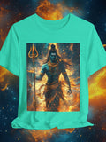 Lord Shiva Shirt| Shiva T-Shirt, Om Namah Shivaya Tee| Shivoham Apparel| Hindu God, Brahma & Vishnu| Cosmic, Indian God tshirt| Shiva shirt.