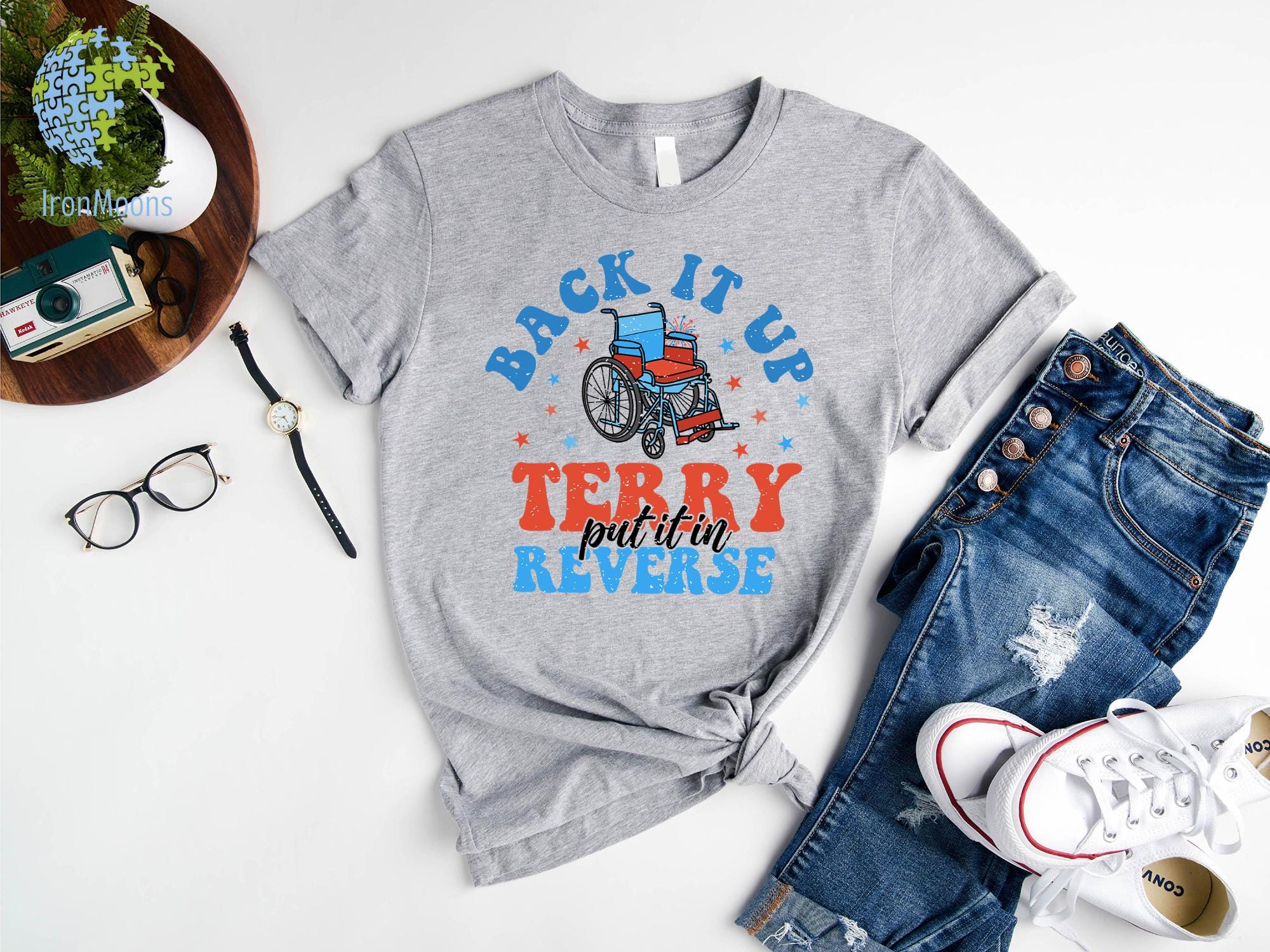 Put It In Reverse Terry tee, Cute Funny July 4th shirt,Put It In Reverse Terry Shirt,Back Up Terry, 4th of July Shirts, 4th of July,
