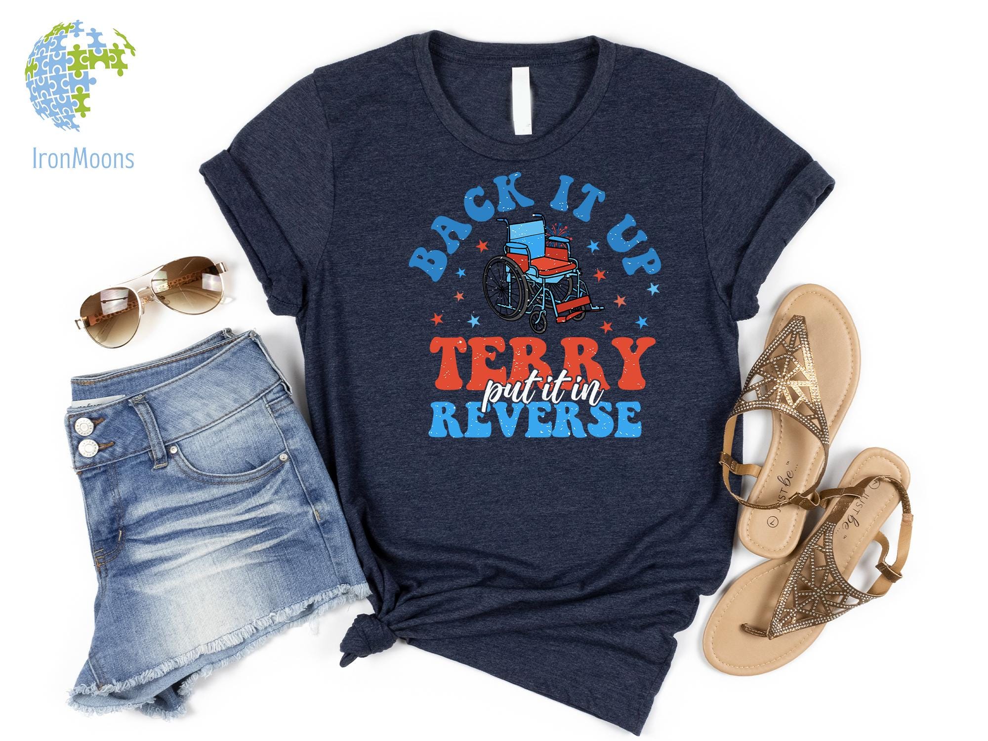 Put It In Reverse Terry tee, Cute Funny July 4th shirt,Put It In Reverse Terry Shirt,Back Up Terry, 4th of July Shirts, 4th of July,