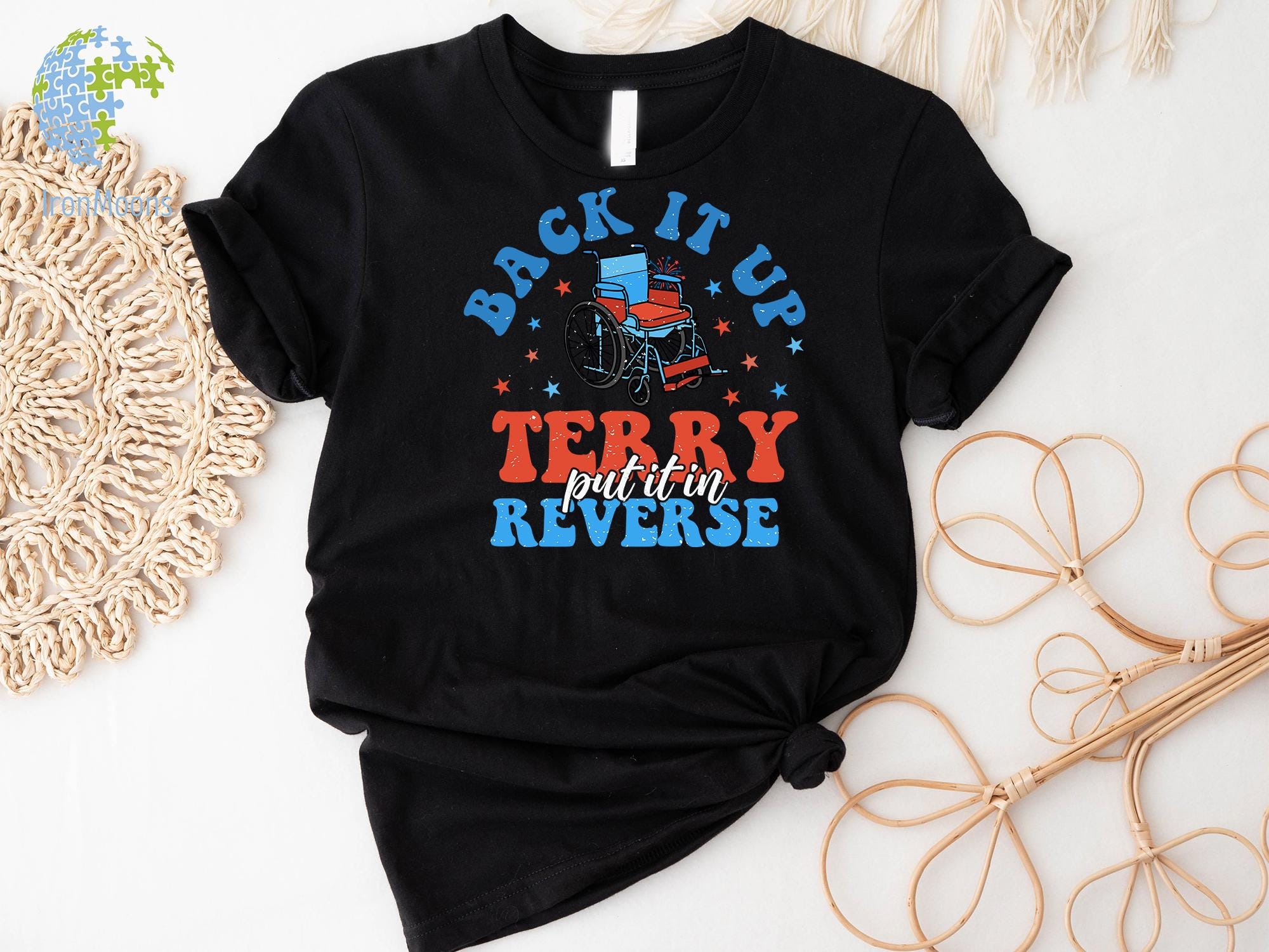 Put It In Reverse Terry tee, Cute Funny July 4th shirt,Put It In Reverse Terry Shirt,Back Up Terry, 4th of July Shirts, 4th of July,