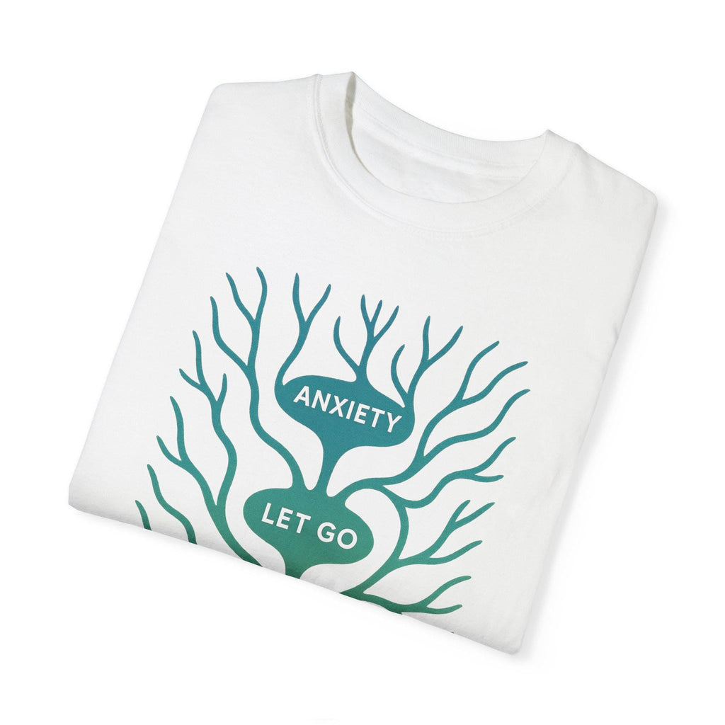 Anxiety Let Go Breathe I Am Safe Unisex T-shirt, Stress Relief Tee, Relaxation Shirt, Mental Health Awareness Top, Positive Affirmation