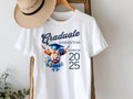 Graduation T-Shirt with Custom Name, Personalized Graduate Shirt, Graduation Gift, High School College Graduation Apparel, Coquette Bow Cow