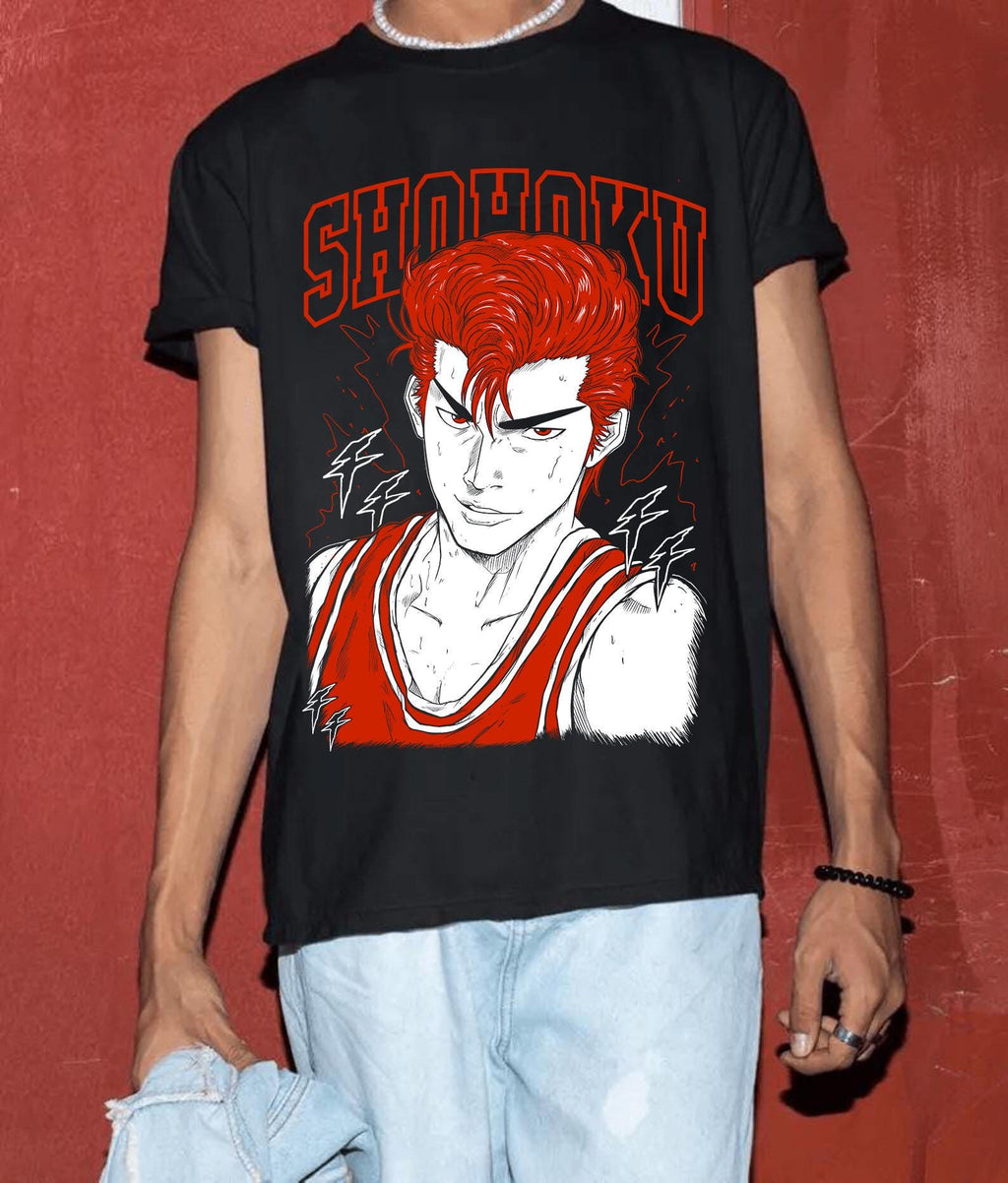 slamdunk tshirt, slamdunk anime, hanamichi sakuragi Shirt, shohoku shirt, slam dunk manga, japanese anime shirt, Kaede Rukawa shirt