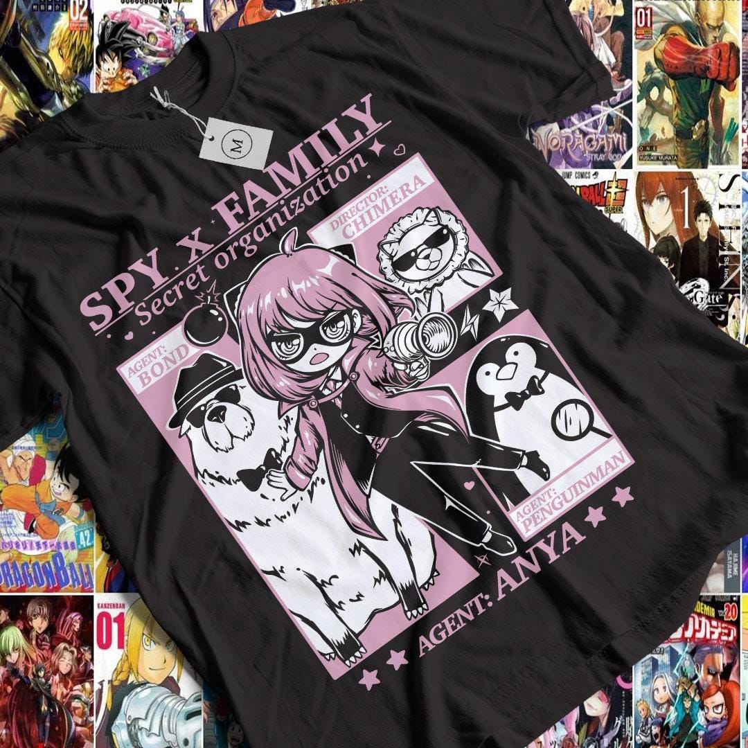 Anime Family T-shirt Unisex, Family Gift, Anime Manga Shirt, Anime Shirt, Graphic Anime Tee, Manga Shirt, Japan