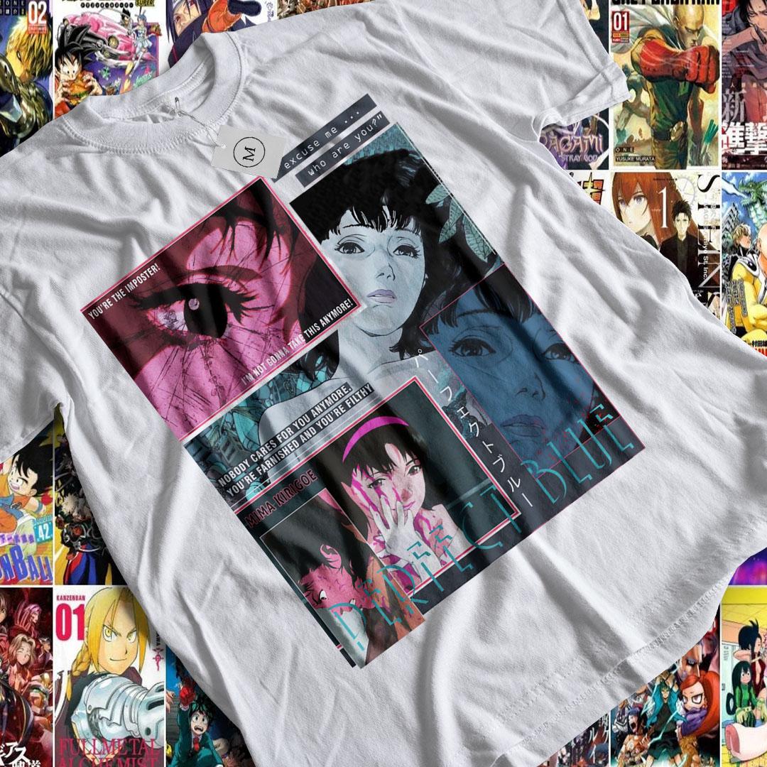 Perfect Blue Mima Kirigoe T-Shirt, Anime Shirt, Manga Shirt, Perfect Blue Shirt, Japan, Japanese, Mima Kirigoe, E-Girl, Goth Anime Girl