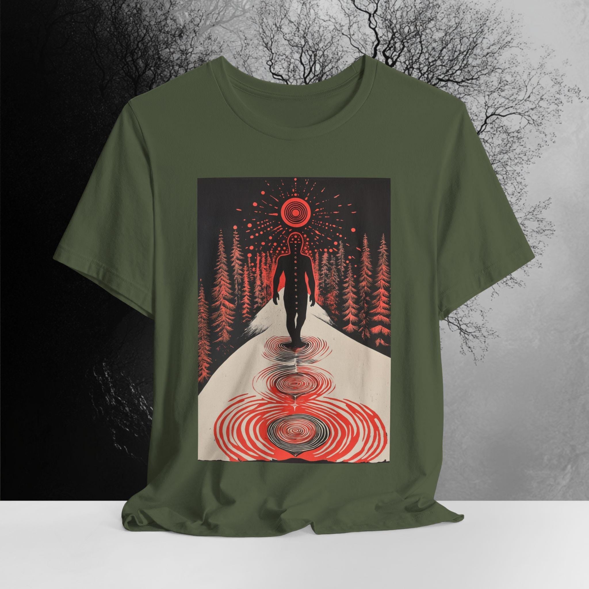 Trippy Shirt, Psychedelic Clothing, Celestial Dreamscape, Optical Illusion Shirt, Vortex T-Shirt, Space Vortex Shirt, Portal Shirt, Emo Tee.