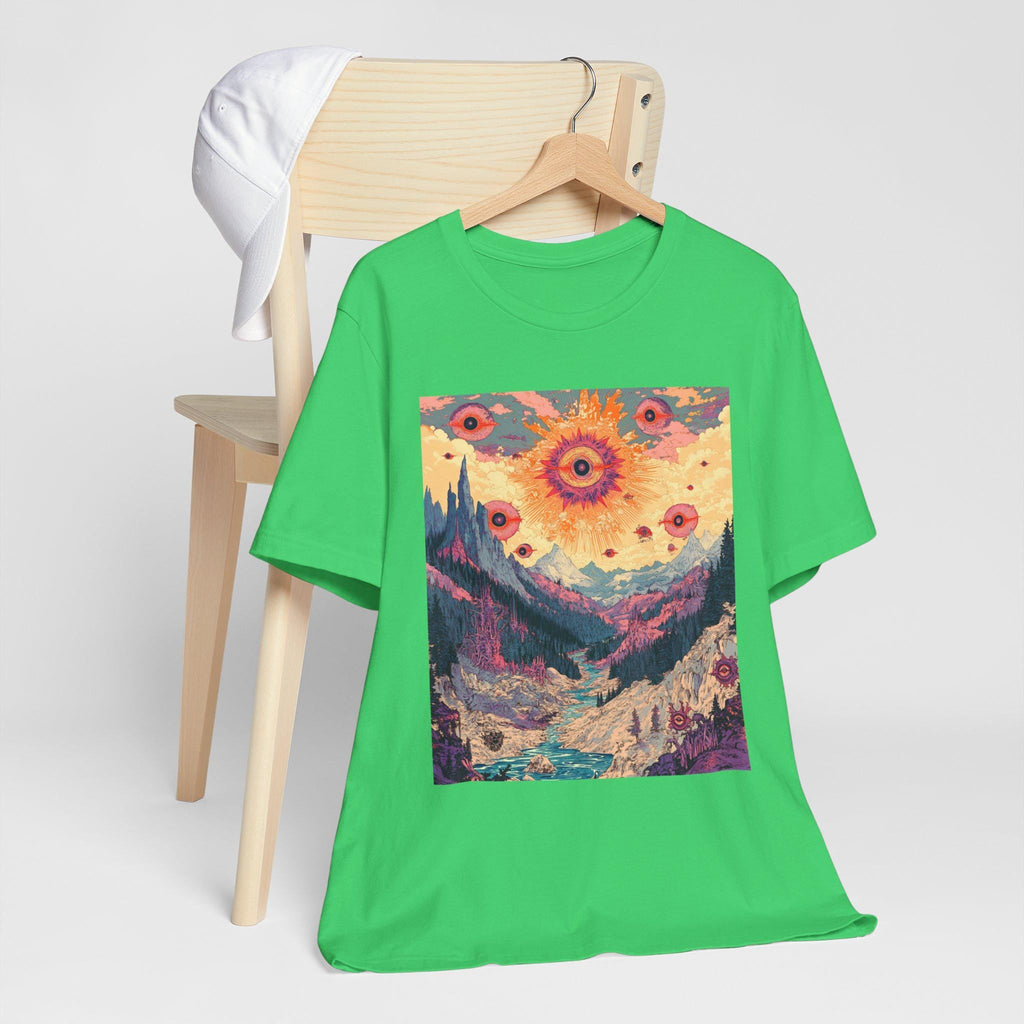 Cosmic Watchers Psychedelic T-Shirt | Trippy Apparel | Surreal Apparel | Eye Art Tee, Funky Vibe Clothing | Bella Canvas Shirt XS to 5XL