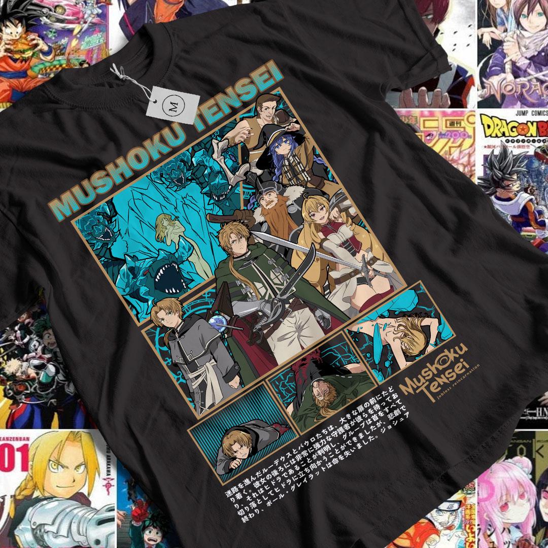 Anime Family T-shirt Unisex, Family Gift, Anime Manga Shirt, Mushoku Tensei Shirt ,Anime Shirt, Graphic Anime Tee, Manga Shirt, Japan