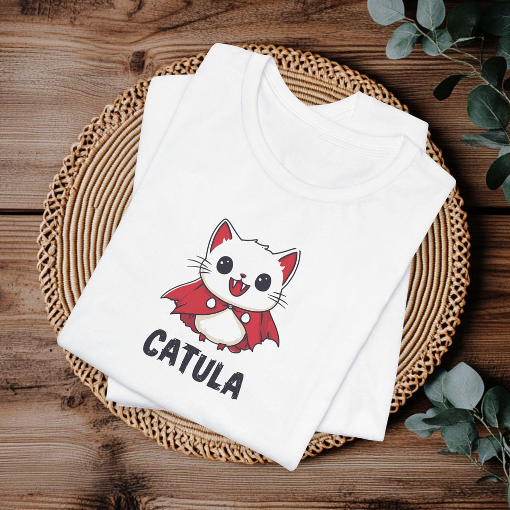 Cute Cat Vampire T-Shirt | Catula Vampire Cat Shirt | Funny Cute Catula Halloween Tee | Premium Soft Bella Canvas XS to 5XL