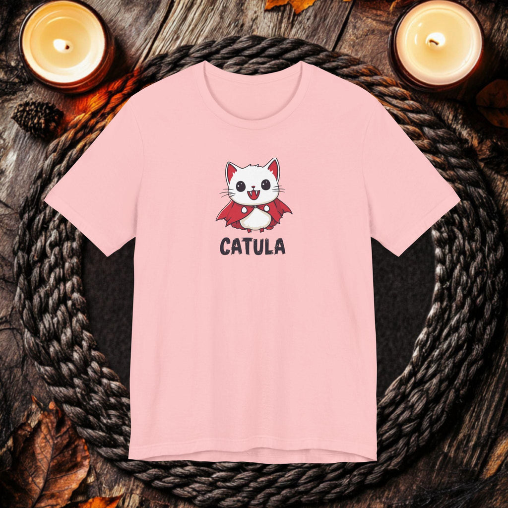 Cute Cat Vampire T-Shirt | Catula Vampire Cat Shirt | Funny Cute Catula Halloween Tee | Premium Soft Bella Canvas XS to 5XL