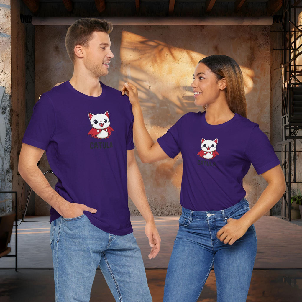 Cute Cat Vampire T-Shirt | Catula Vampire Cat Shirt | Funny Cute Catula Halloween Tee | Premium Soft Bella Canvas XS to 5XL