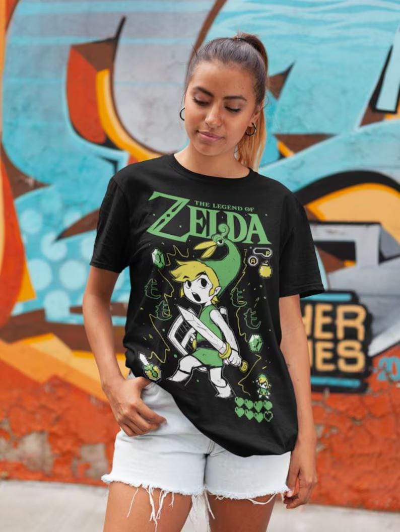 Unisex Graphic Tee - Video Games Shirt - Retro Gaming Tees for Gamers, anime sweatshirt