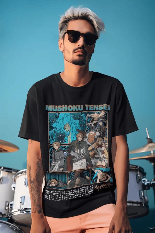 Anime Family T-shirt Unisex, Family Gift, Anime Manga Shirt, Mushoku Tensei Shirt ,Anime Shirt, Graphic Anime Tee, Manga Shirt, Japan