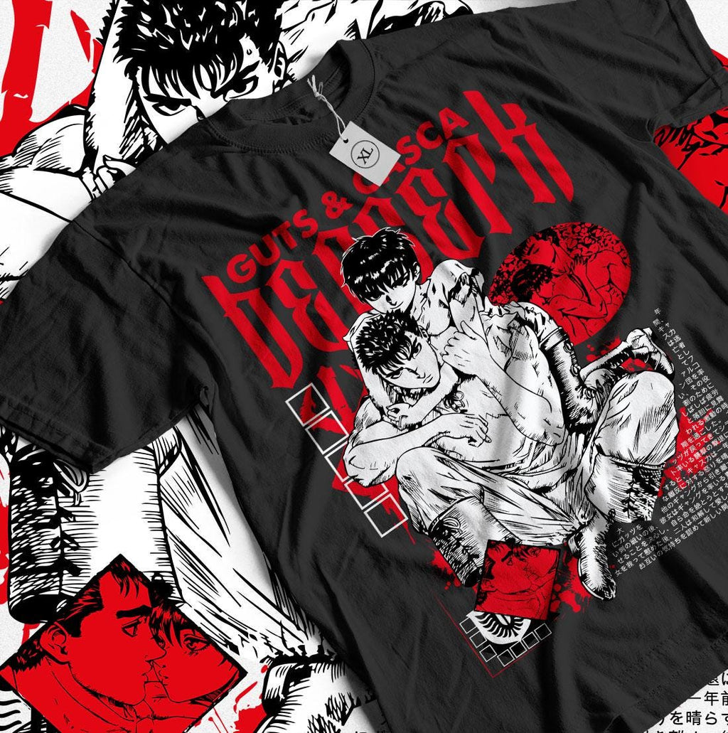 Anime Vintage Special Unisex T-shirt, Anime Manga Shirt, Anime Shirt, Black Swordsman, Skull Knight, Graphic Anime Tee, Manga Shirt, Japan