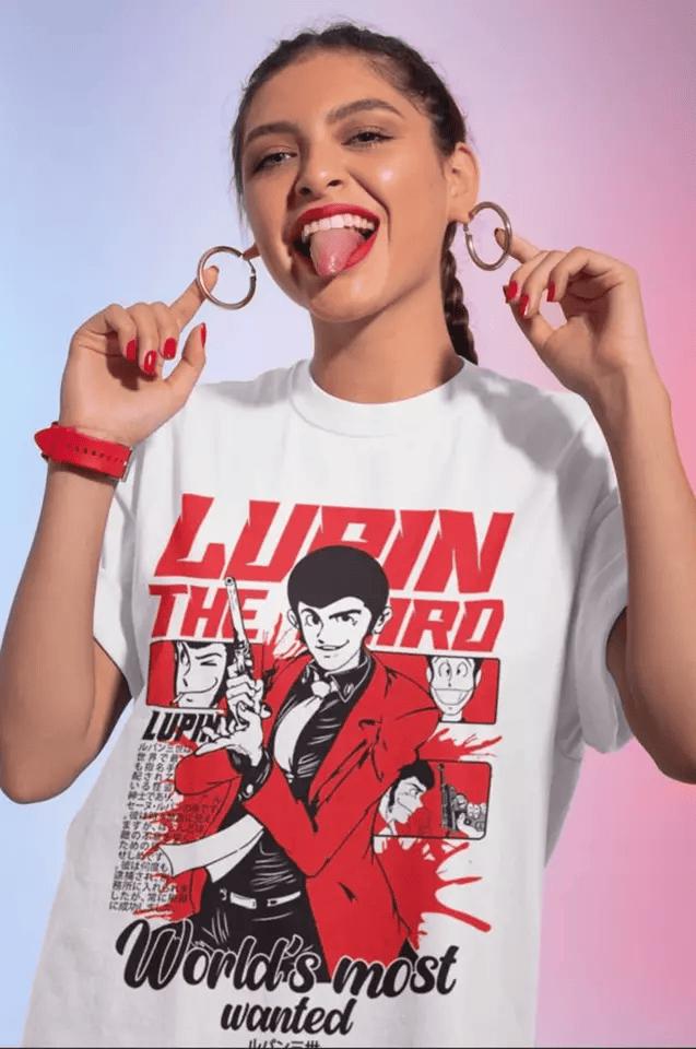 Lupine The Third Shirt, Lupine III, Lupine the 3rd Graphic Gift Shirt Manga Shirt Graphic Gift Shirt,Lupine III Shirt