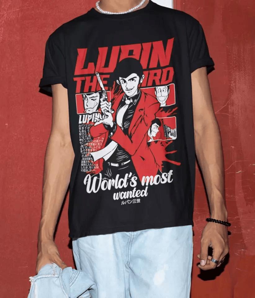 Lupine The Third Shirt, Lupine III, Lupine the 3rd Graphic Gift Shirt Manga Shirt Graphic Gift Shirt,Lupine III Shirt