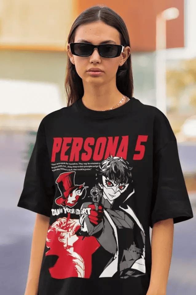 Persona 5, Goro Akechi, Shin Megami Tensei, Game Gift, Gaming Shirt, Anime T-Shirt, Manga Shirt, Gift for Gamer,Online Gamer Gift Video Game