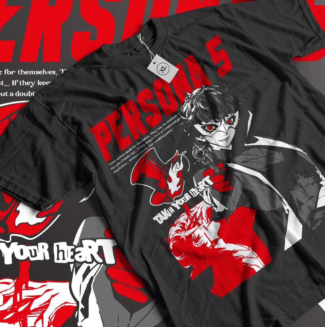 Persona 5, Goro Akechi, Shin Megami Tensei, Game Gift, Gaming Shirt, Anime T-Shirt, Manga Shirt, Gift for Gamer,Online Gamer Gift Video Game