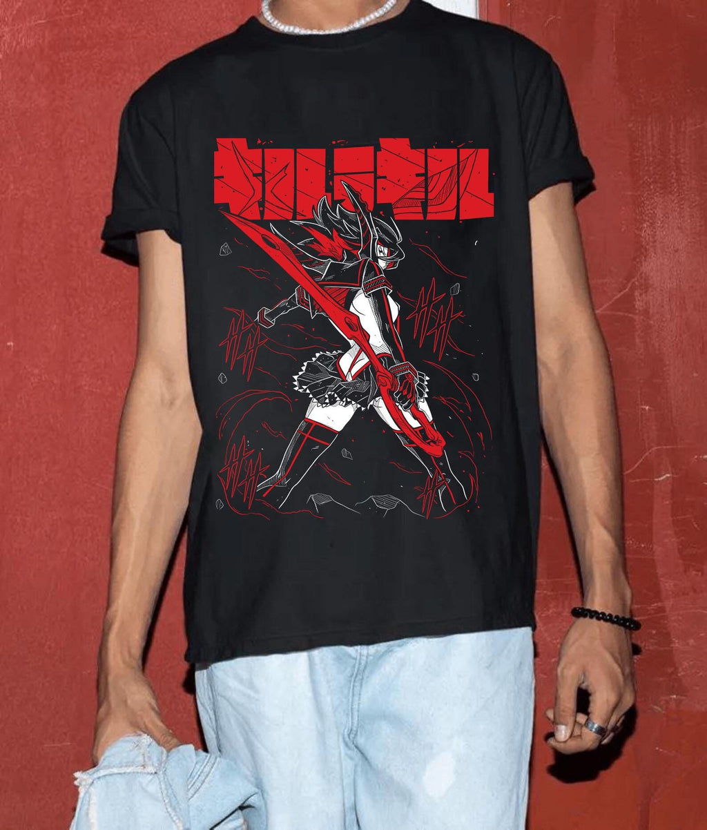 Unisex Kill La Kill Ryuko Matoi Anime T-Shirt, Manga Waifu Shirt Gift Tee T Shirt, Manga Shirt, Japan