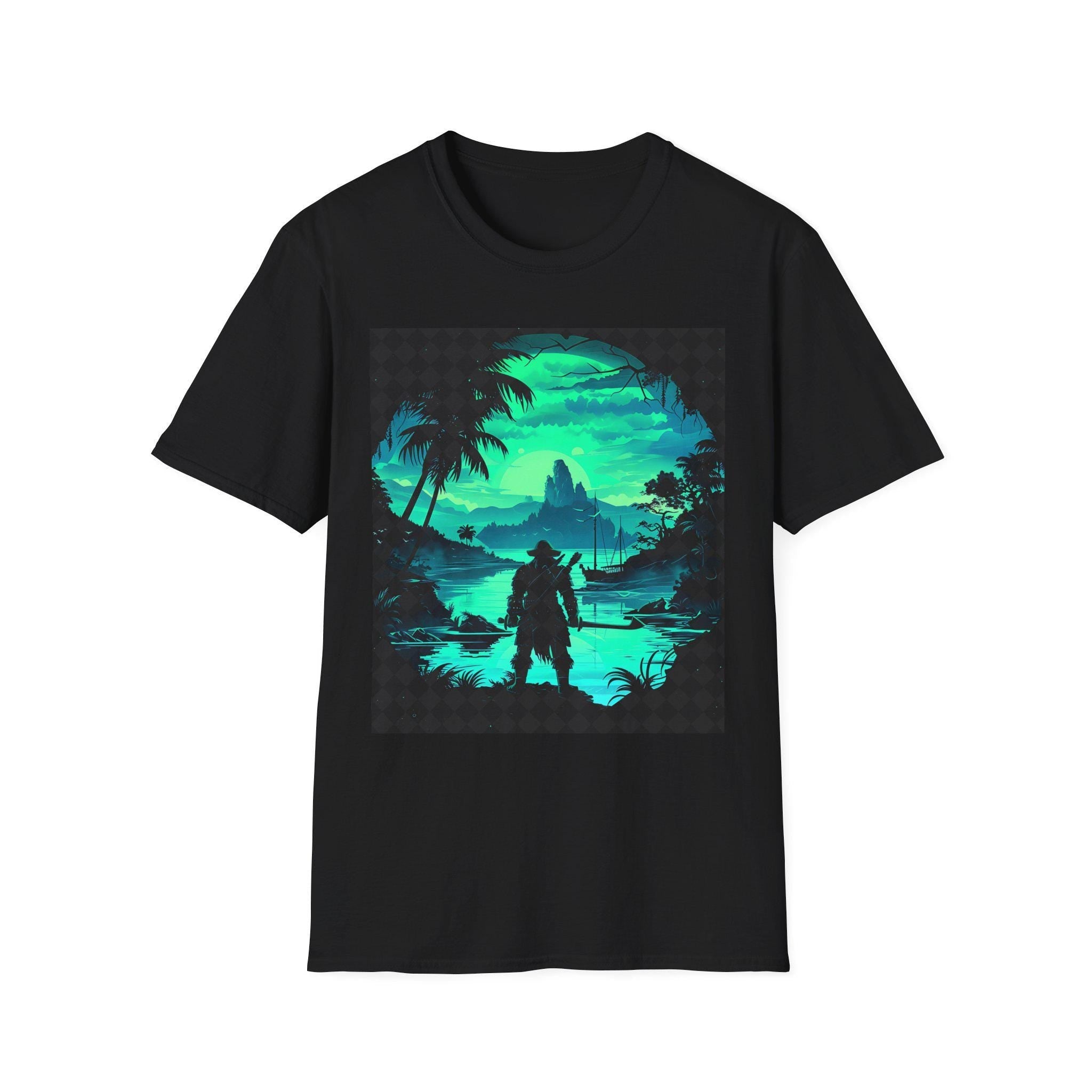 Adventure Awaits Graphic Tee, Perfect for Nature Lovers, Unisex Softstyle T-Shirt, Outdoor Vibes, Great for Hiking, Gift for Travel  t-shirt