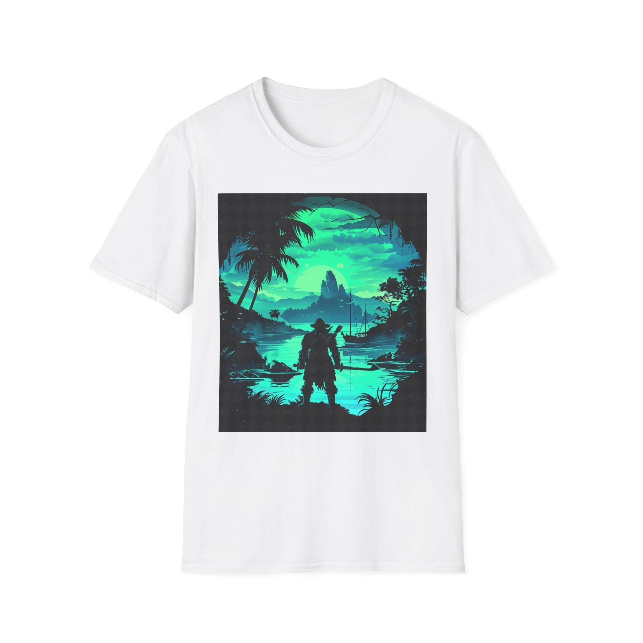 Adventure Awaits Graphic Tee, Perfect for Nature Lovers, Unisex Softstyle T-Shirt, Outdoor Vibes, Great for Hiking, Gift for Travel  t-shirt