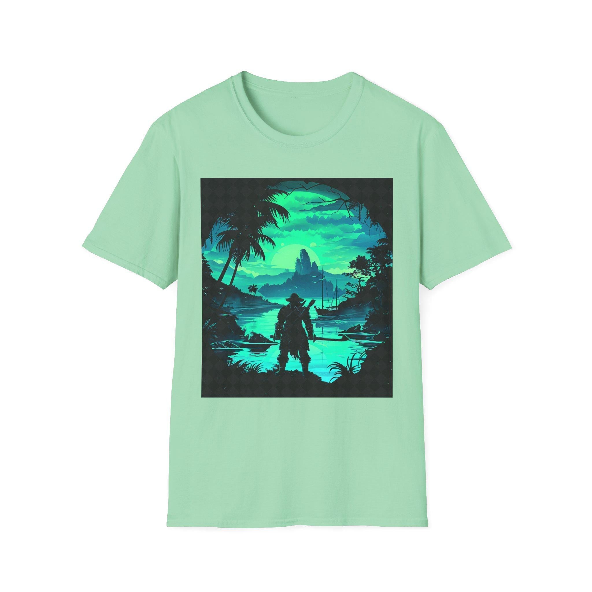 Adventure Awaits Graphic Tee, Perfect for Nature Lovers, Unisex Softstyle T-Shirt, Outdoor Vibes, Great for Hiking, Gift for Travel  t-shirt