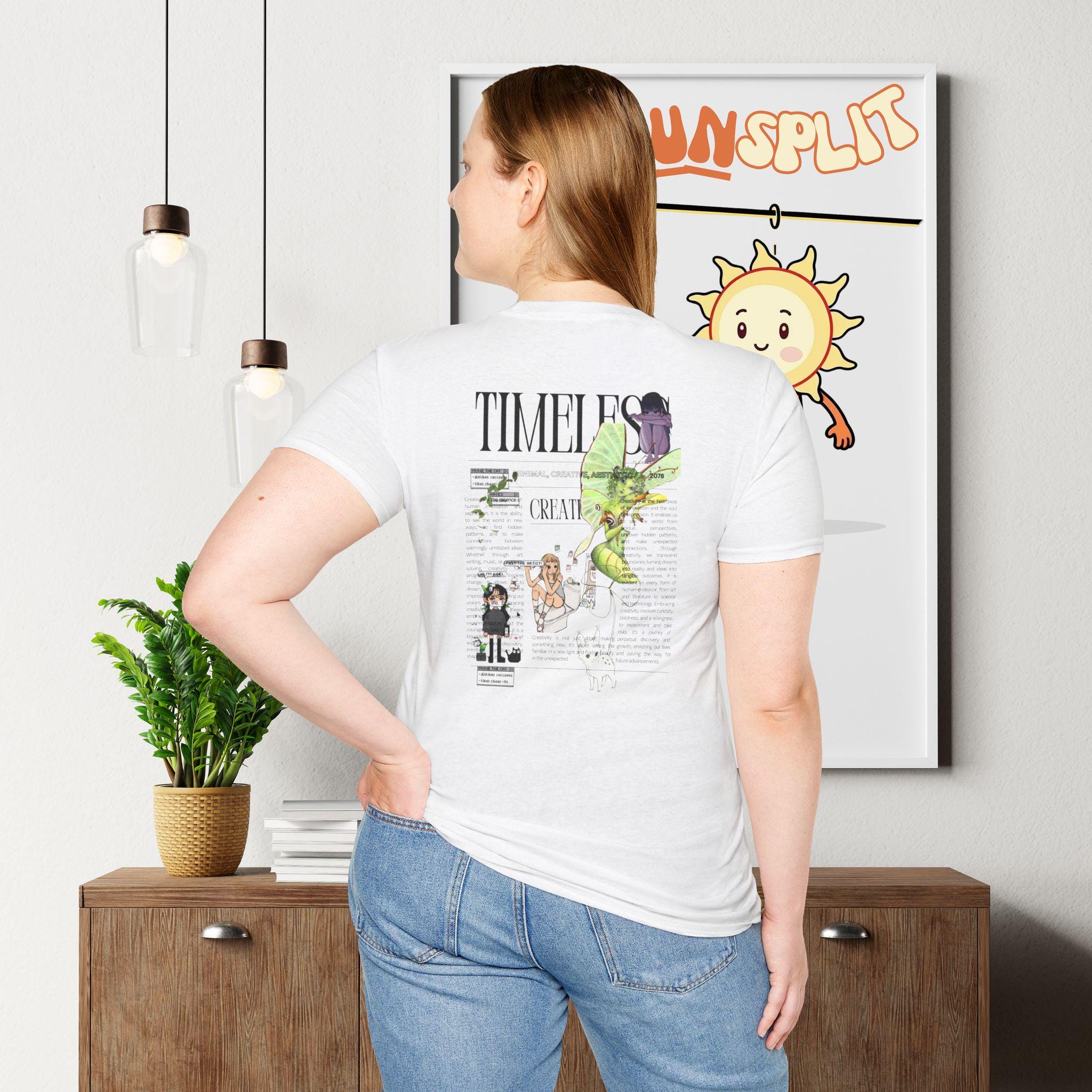 Timeless, Fairy, Unisex Softstyle T-Shirt with Creative Design, Perfect for Casual Outings, , Summer Wardrobe Essential
