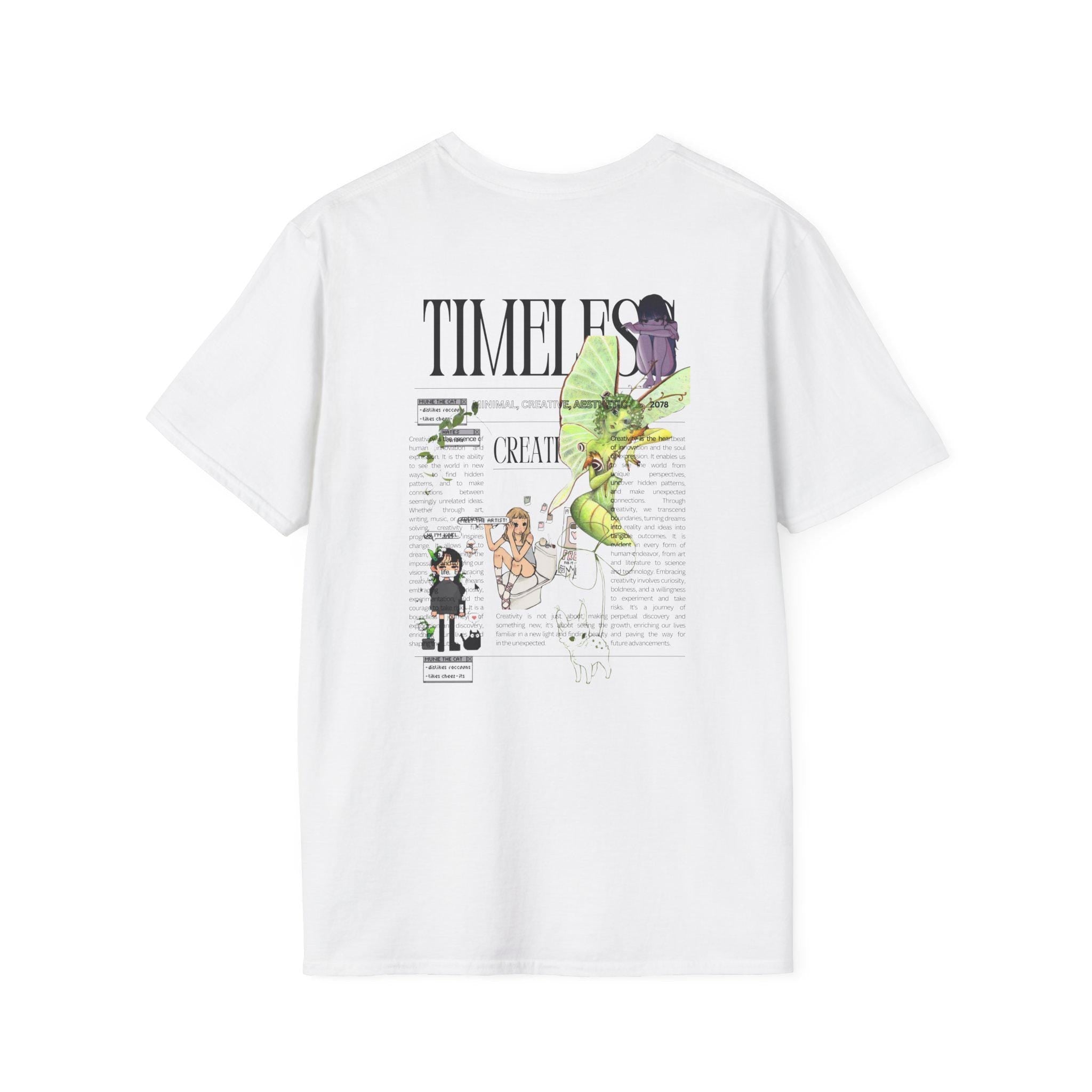 Timeless, Fairy, Unisex Softstyle T-Shirt with Creative Design, Perfect for Casual Outings, , Summer Wardrobe Essential