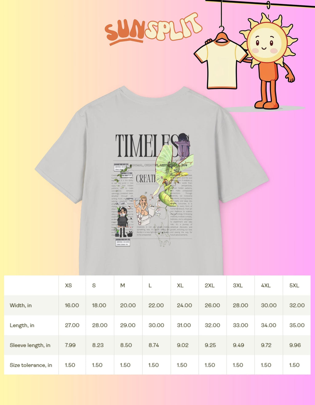 Timeless, Fairy, Unisex Softstyle T-Shirt with Creative Design, Perfect for Casual Outings, , Summer Wardrobe Essential