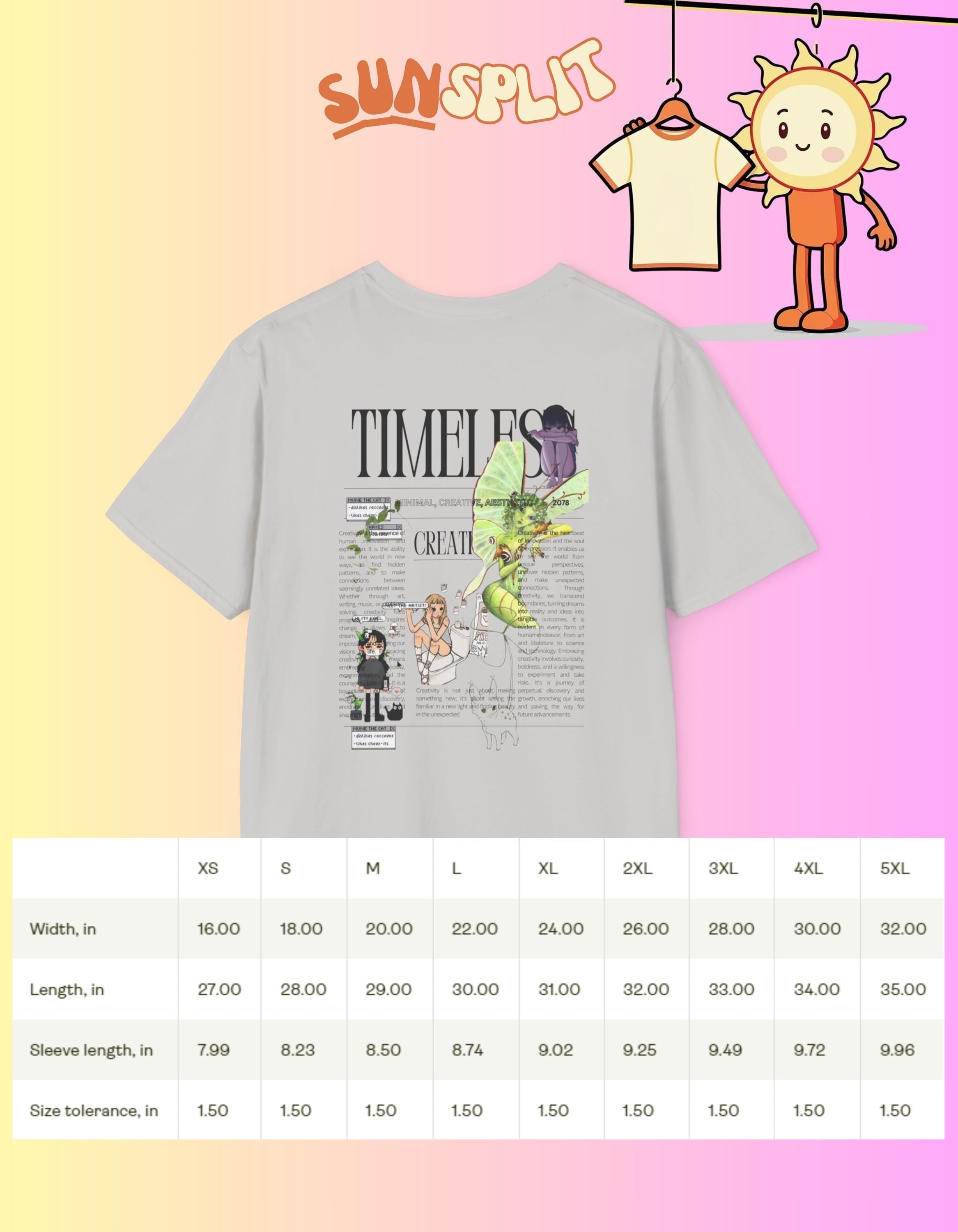 Timeless, Fairy, Unisex Softstyle T-Shirt with Creative Design, Perfect for Casual Outings, , Summer Wardrobe Essential