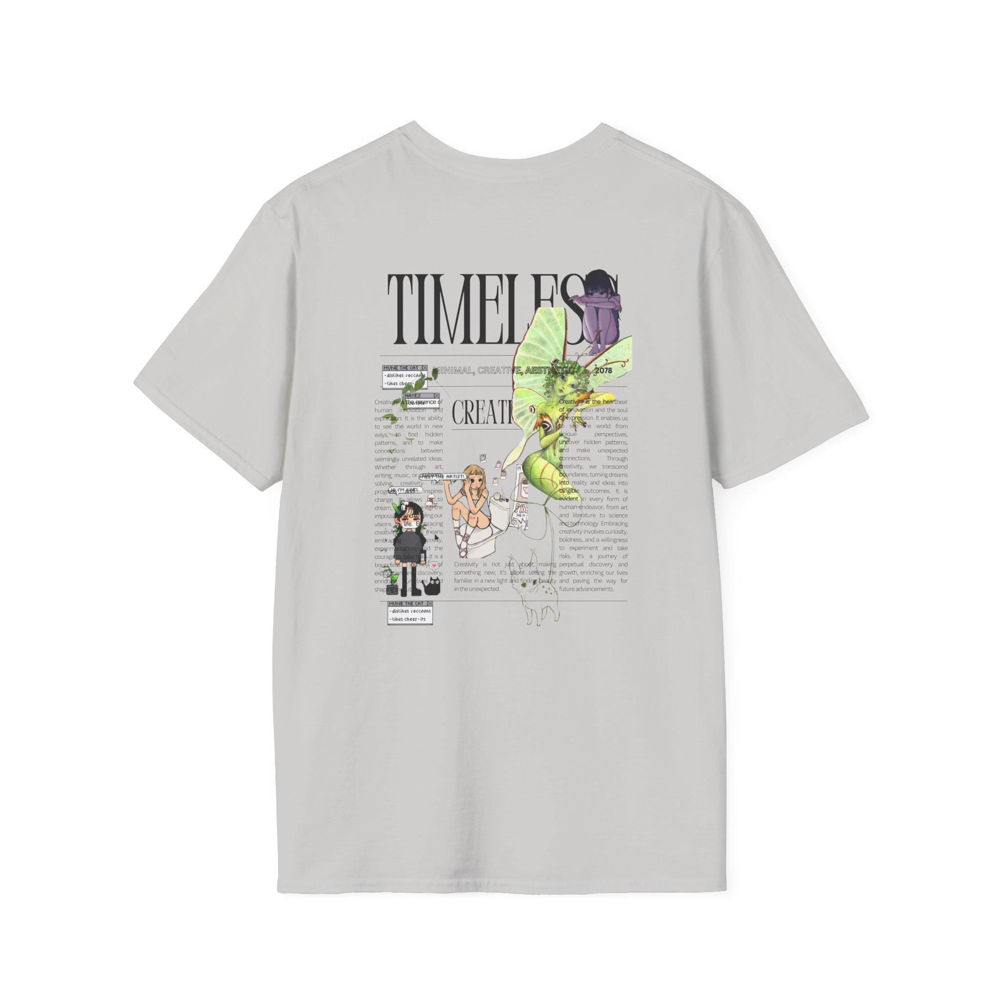 Timeless, Fairy, Unisex Softstyle T-Shirt with Creative Design, Perfect for Casual Outings, , Summer Wardrobe Essential