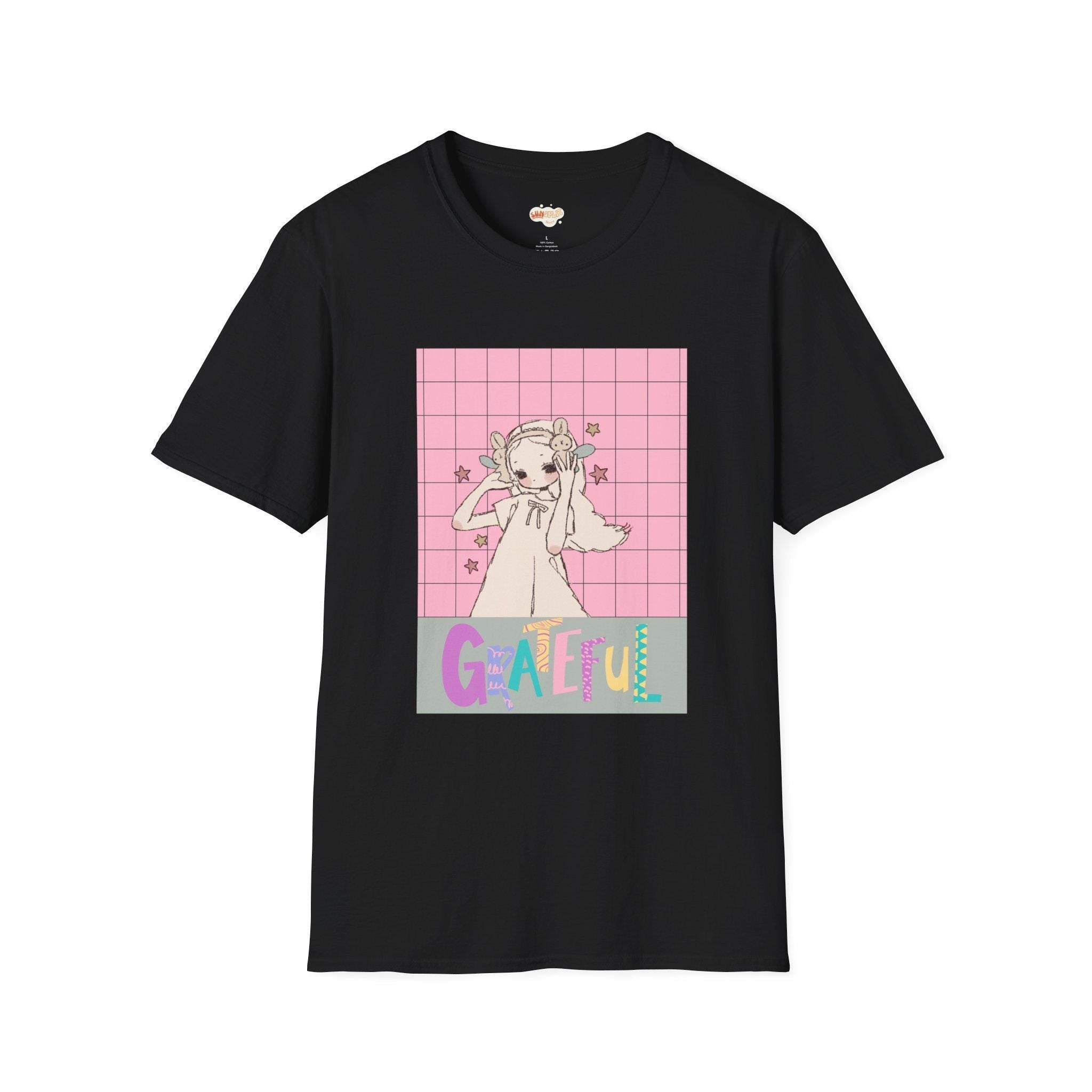 Grateful Graphic T-Shirt, Cute Casual Wear, Gift for Friends, Everyday Style, Teen Apparel, Positive Vibes