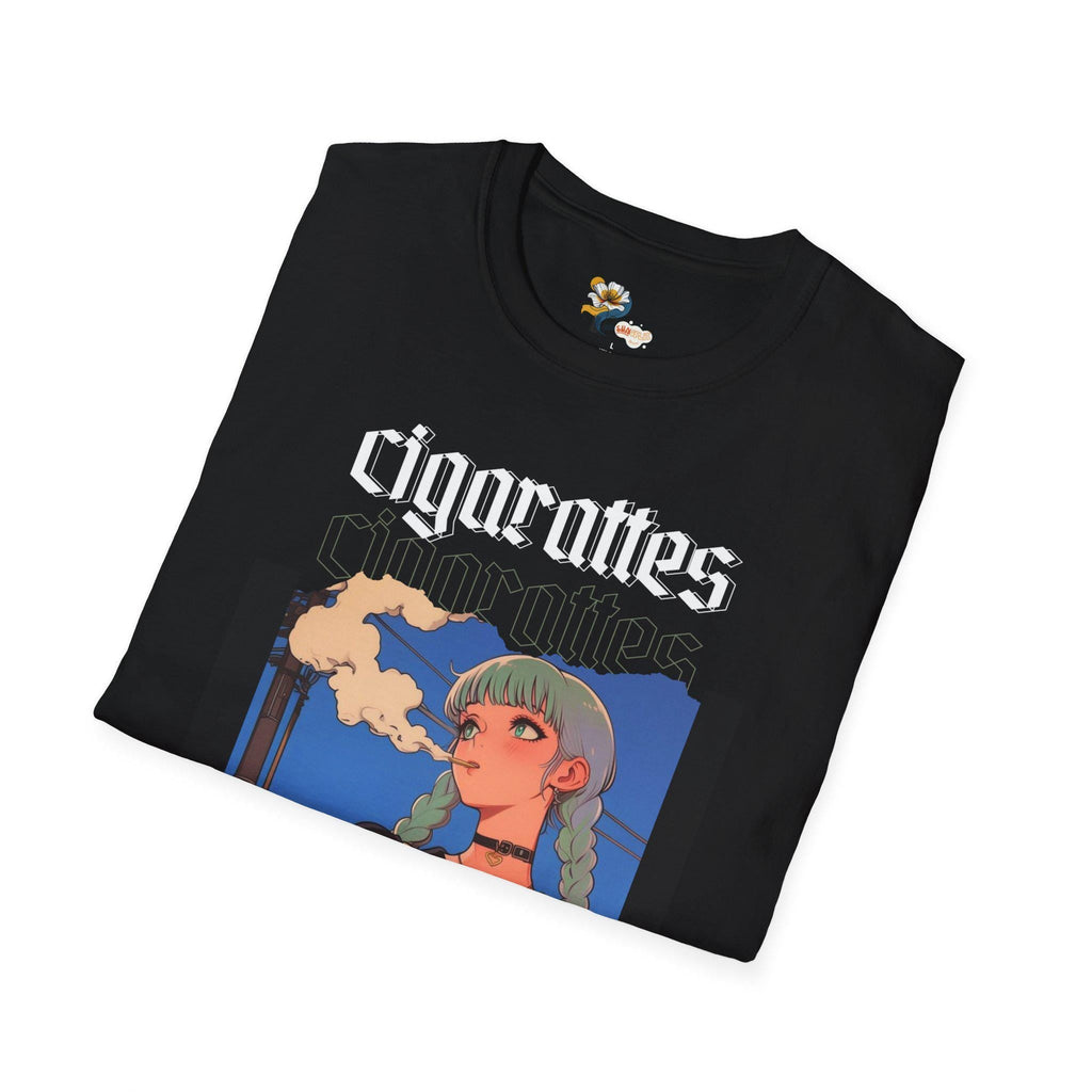 Trendy Graphic Cigarettes Design, Anime Streetwear Lovers, Smoker, Urban Outfit, Casual Style
