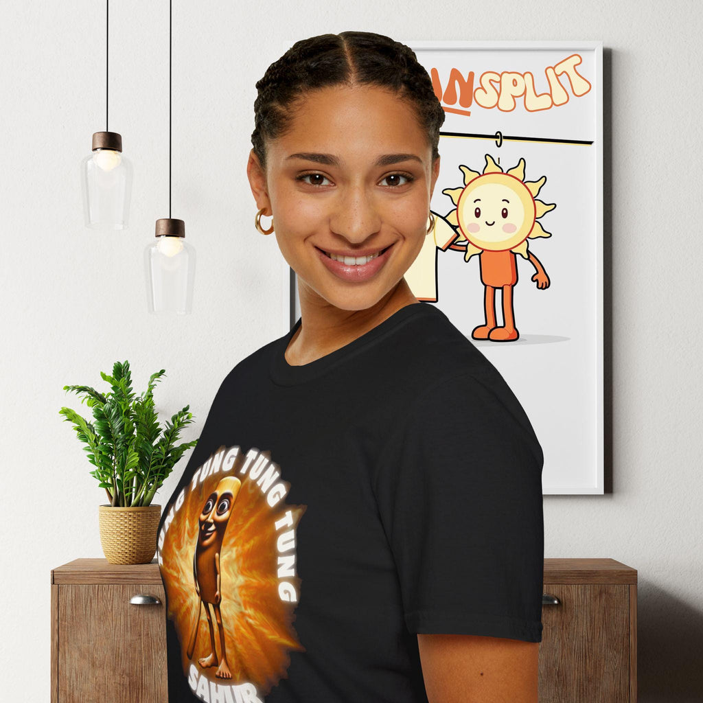 Tung Tung Tung Sahur T-Shirt, Meme, Italian Brainrot, Unisex, Funny, Casualwear