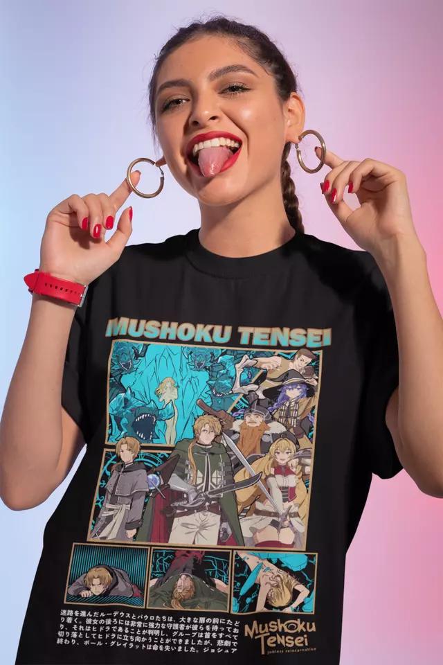 Anime Family T-shirt Unisex, Family Gift, Anime Manga Shirt, Mushoku Tensei Shirt ,Anime Shirt, Graphic Anime Tee, Manga Shirt, Japan