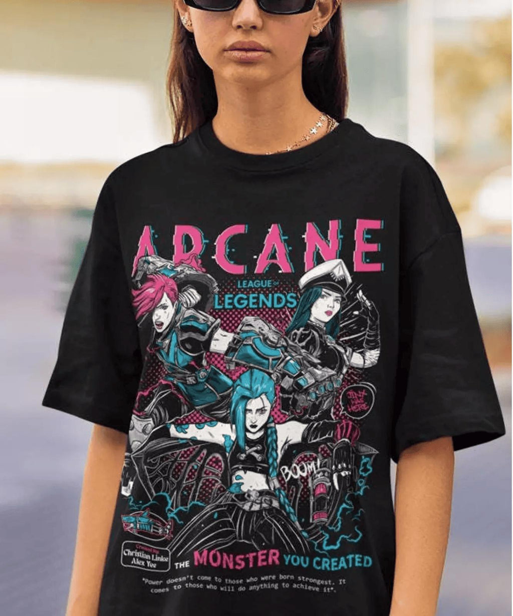 Vintage Jinx Video Game Anime T-shirt,Anime Lovers Shirt, Graphic Video Game Tee.rcane Vintage T-Shirt, Gift For Women and Man