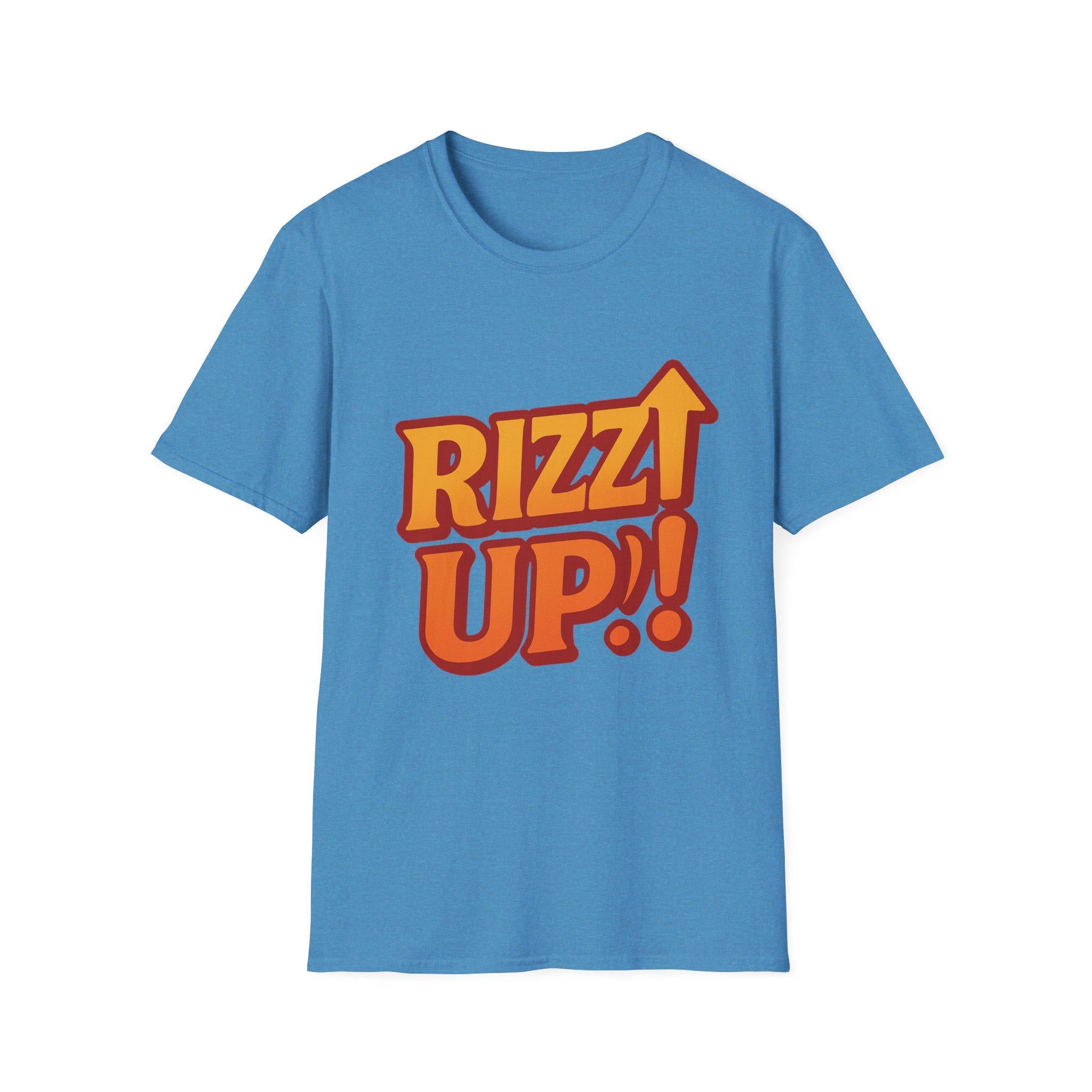 Rizz Up Unisex Softstyle T-Shirt, Fun Graphic Tee, Casual Wear, Trendy Fashion, Birthday Gift, Party Outfit