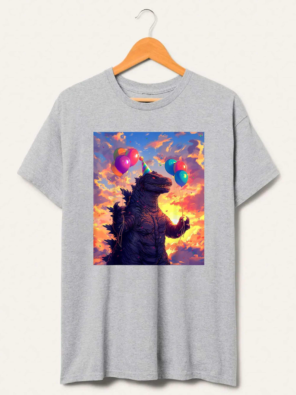 Retro Godzilla It's My Birthday T-Shirt, Kaiju Monster Tee, Japanese Art Graphic Shirt, Funny Party, Gift Idea, Unisex Anniversary Shirt