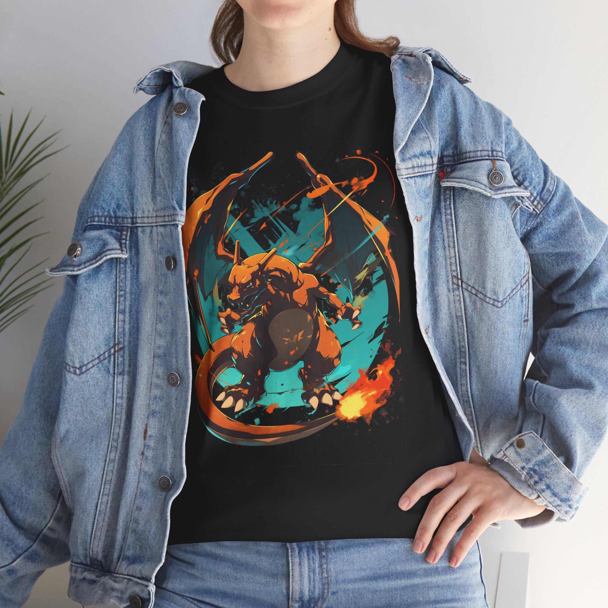 Charizard TShirt | Graphic Tee | Anime Streetwear | Charizard Tee | Anime | Casual Apparel | Streetwear Shirt | Trippy T Shirt | Unisex Tee