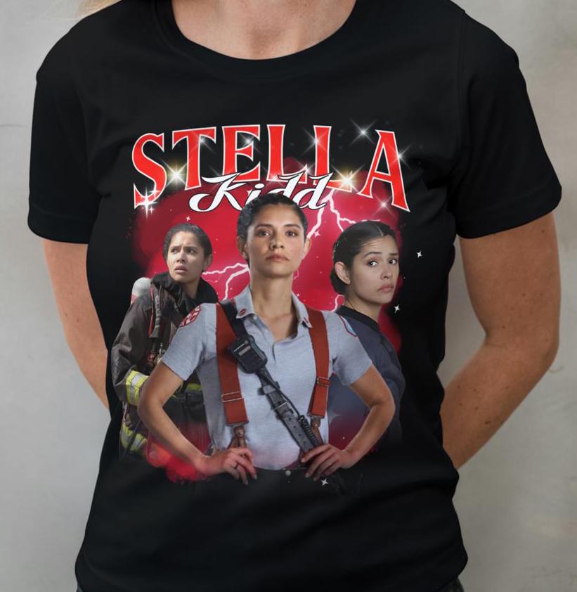 Stella Kidd 90's Style Tshirt | Chicago Fire Shirt, Miranda Rae Mayo Fan Shirt, Firefighter Gift, 90's Shirt, Tv show fan Shirt, Chicago TV